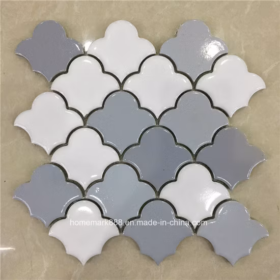 White and Grey Color Nice Design Good Quality 300X300mm Porcelain Mosaic