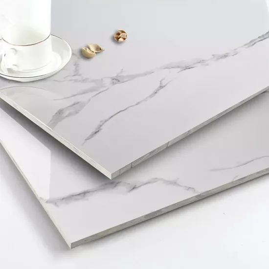 Foshan China High Glossy Ceramic Wall Polished Copy Marble Glazed Vitrified Floor Porcelain Bathroom Kitchen Tile