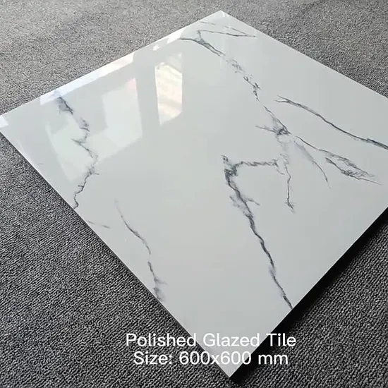 Foshan Polished Vitrified Marble Porcelain Ceramic Floor Bathroom Wall Tile